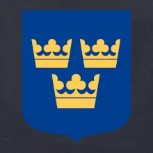 Švédský znak tři korunky na prso