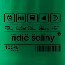 Čárový kód - řidič šaliny