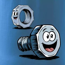 Parové triko - Šroub a matka