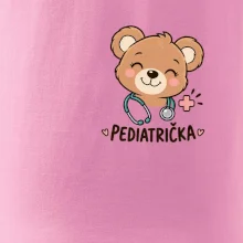 Pediatrička s medvídkem a stetoskopem - malý potisk