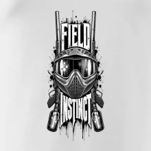 Černobílá maska field instinct paintball