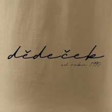 Psací nápis dědeček s ročníkem