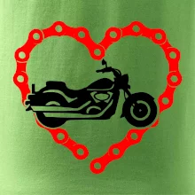 Moto srdce řetěz - chopper
