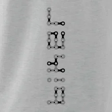 Biker nápis na výšku řetěz