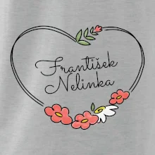 Srdce velké - Tričko se jmény dětí