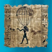 Egyptské hieroglyfy parašutista