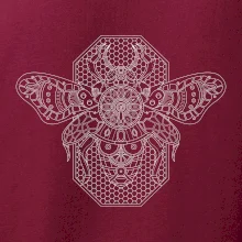 Steampunk včela černobílá