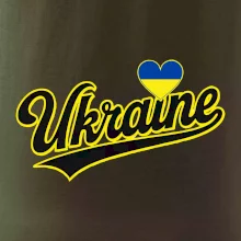 Ukraine - nápis černý