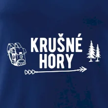 Krušné hory nápis