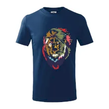 Hlava lva kreslená jednoduchá