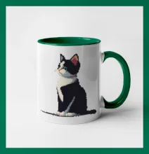 Mourovatá kočka pixel