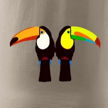 Dva barevní tukani (Moňas)