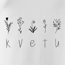 Kvetu - Nápis s květinami