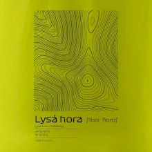 Lysá hora - vrstevnice v obdélníku