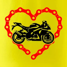 Moto srdce řetěz - silniční