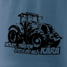 Holky, traktor stojí víc než kára