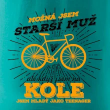 Starší muž - cyklista silniční kolo
