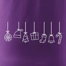 Rodinná vánoční trička  - Vánoční ozdoby na provázku