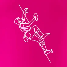 Lezecká stěna jedním tahem