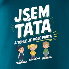 Jsem táta a tohle je moje parta  (obrázky a jména dětí)