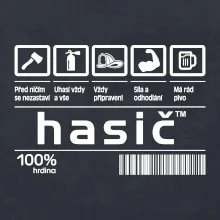 Čárový kód - Hasič Čárový kód - Hasič