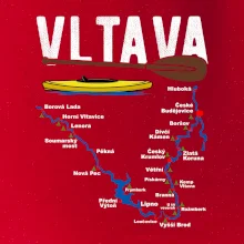Mapa řeky Vltavy