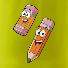 Parové triko - Tužka a guma