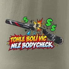 Zlomená hokejka bolí víc než bodycheck