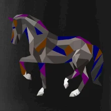 Kůň geometrie barevný