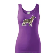 Německý ovčák - hnědý kreslený