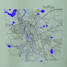 Budějce  - Mapa s vodními toky