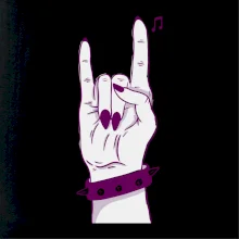 Rocková ruka dámská