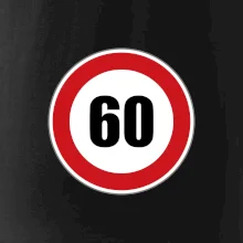 Dopravní značka - omezení rychlosti 60