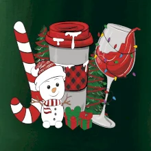 Vánoce, víno a sněhulák