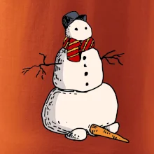 Sněhulák se spadlým nosem