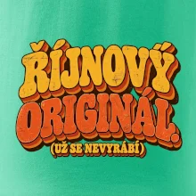 Říjnový originál už se nevyrábí retro nápis