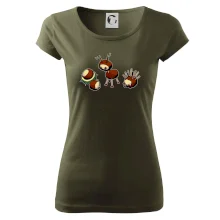 Kaštanová zvířátka - v řadě