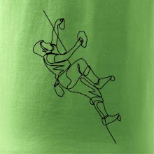 Lezecká stěna jedním tahem