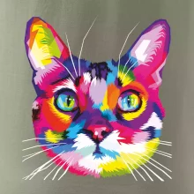 Kočka duhová hlava
