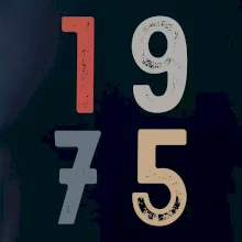 Vintage číslice 1975