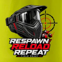 Paintballová maska respawn reload repeat