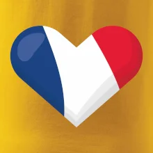 Francouzská vlajka srdce