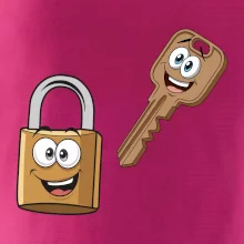 Parové triko - Zámek a klíč