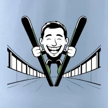 Vysmátý kreslený skokan