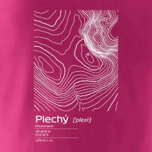 Plechý - vrstevnice v obdélníku