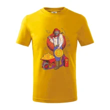 Horník těží bitcoiny