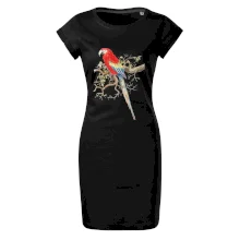 Papoušek na listnatém stromě