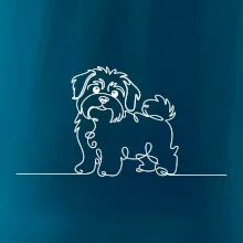 Havanský psík linka jedním tahem