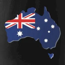 Austrálie - vlajka mapa