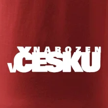 Nápis - Narozen v Česku